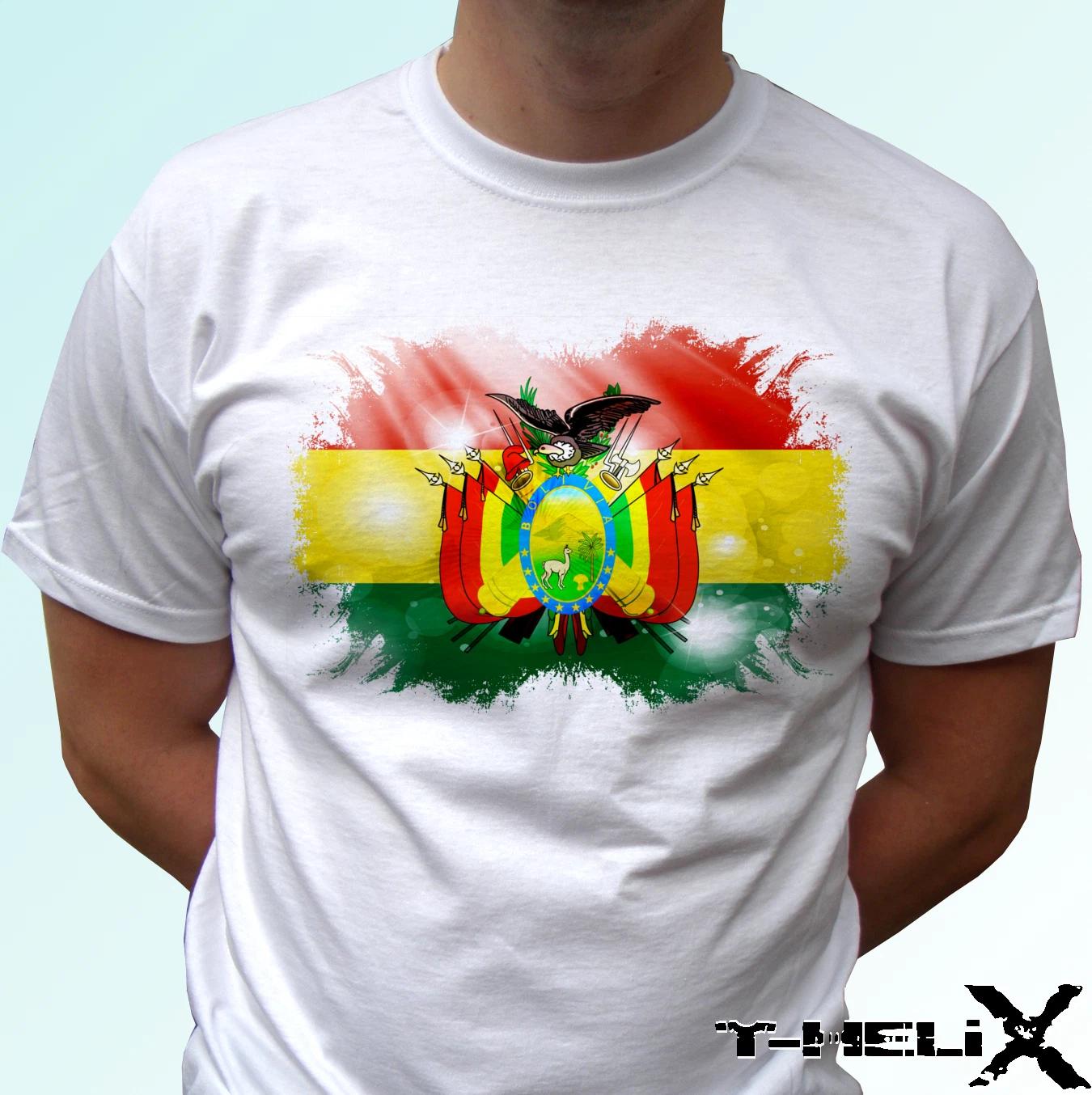 

Bolivia flag - white kids boys T-Shirt top country design - s s kids baby sizes 150
