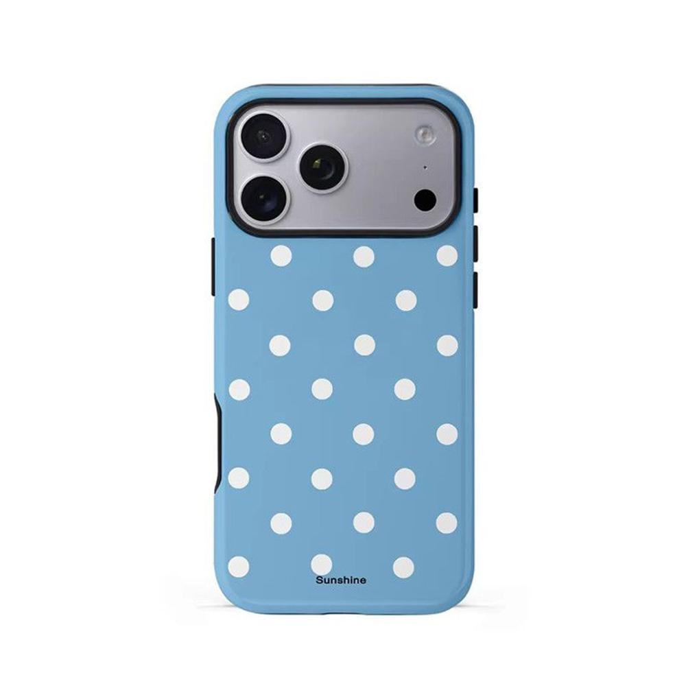 

Роскошный минималистичный чехол Clmj в горошек для iPhone 17 17e 16e 16 15 14 13 12 11 X XS XR XSMAX Air Pro Max Plus Двухслойный iPhone 11 Pro