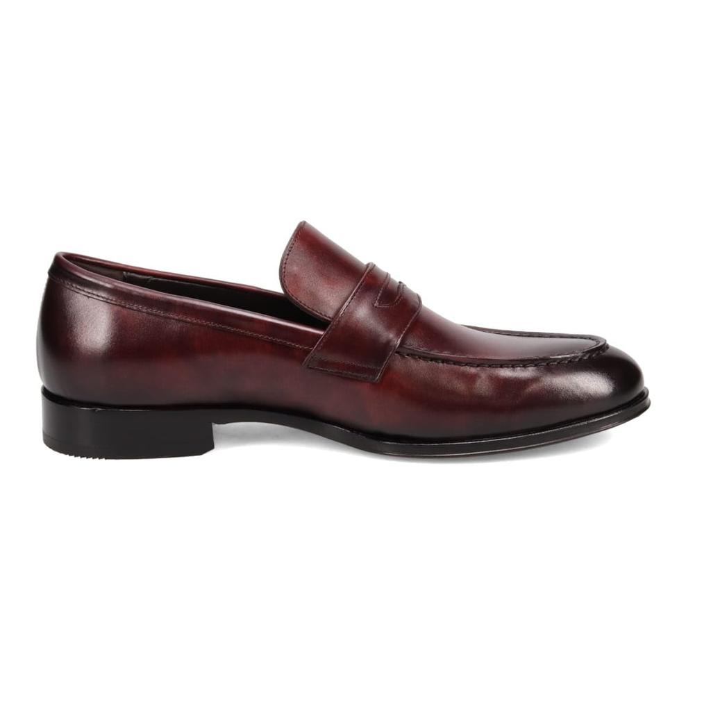 Madras Size M622MT Men's Loafers, Burgundy, 26.0 cm,