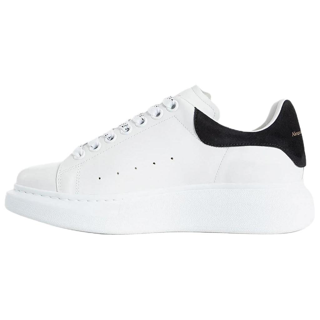 Alexander Mcqueen Oversized Leather Low Top Skateboard Shoes Women's White Black 553770WHGP79061( )