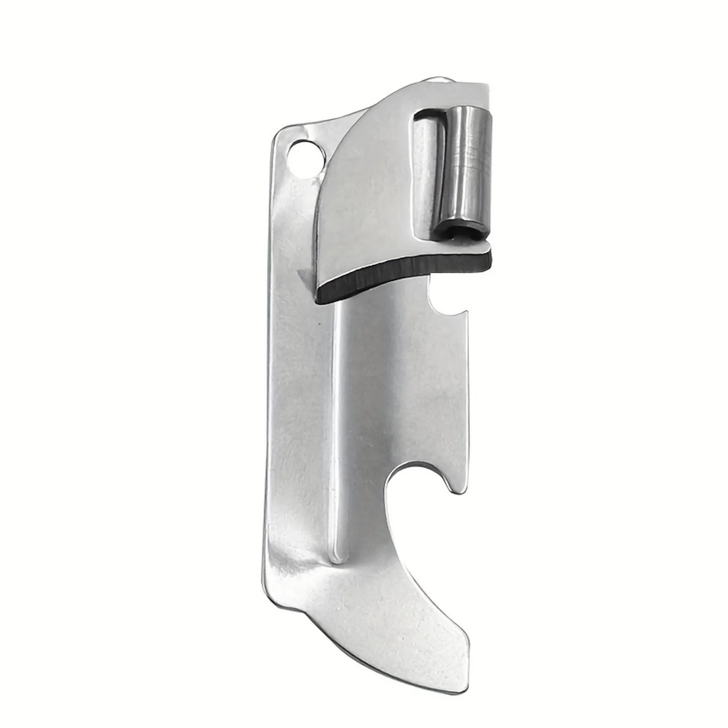 

Kitchen Accessories Stainless Steel Can Opener 2-in-1 Compact Bottles Opener Labor-saving Side Cut Opener Gadget Kitchen