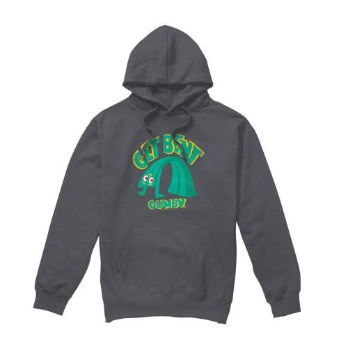 Gumby Unisex Adult Get Bent Heather Hoodie