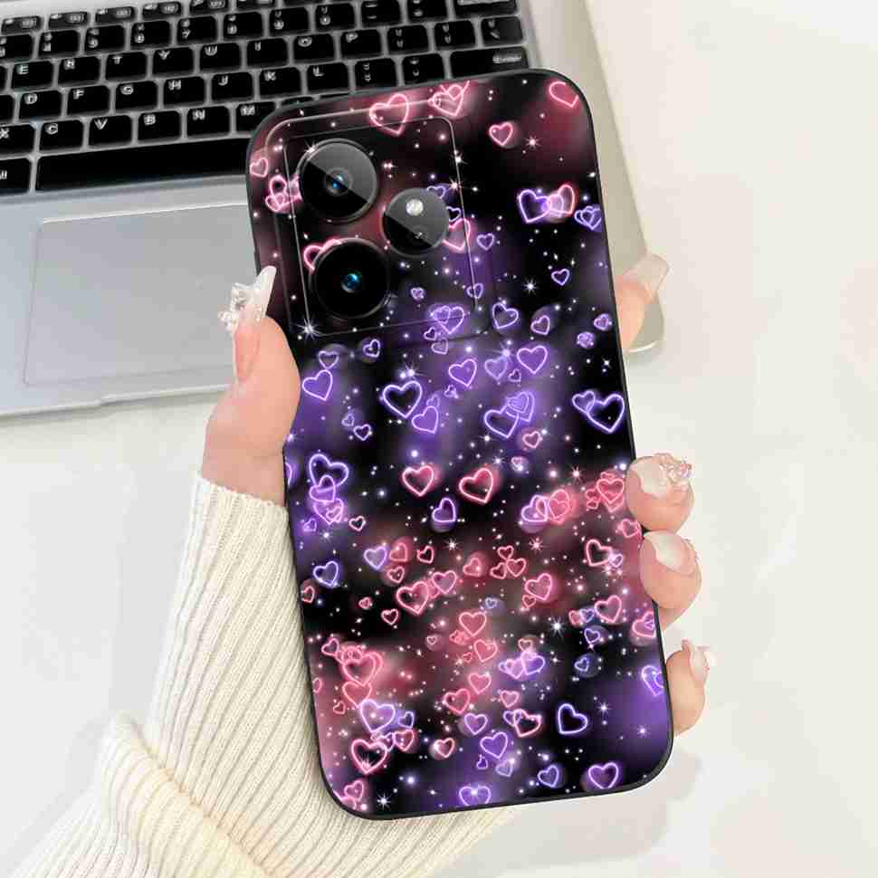 For Realme GT 7 5G RMX5061 Case Popular Butterfly Print Soft Silicon Back Cover For Oppo Realme GT7 5G 6.78" Phone Shell Coque