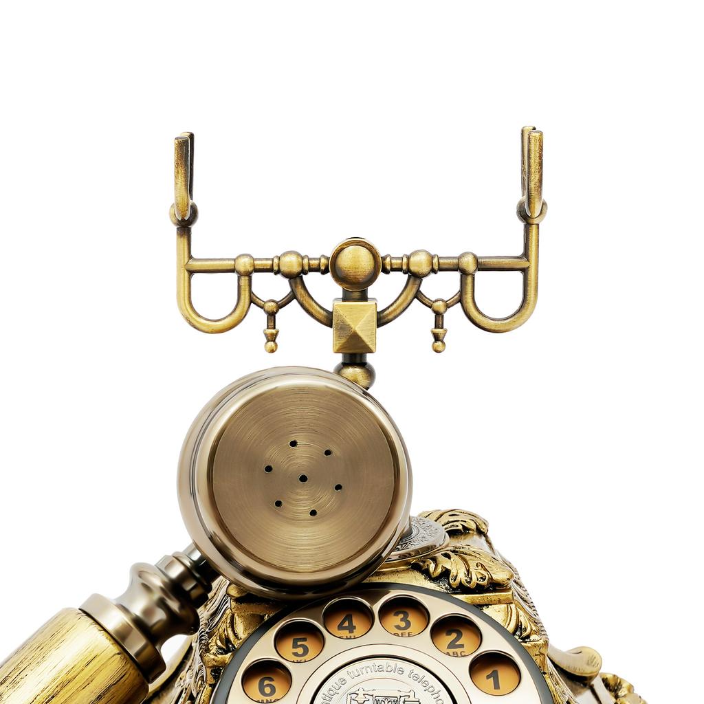 Rotary Dial Phone Antique Telephone European Style Office Desk Decor Phone