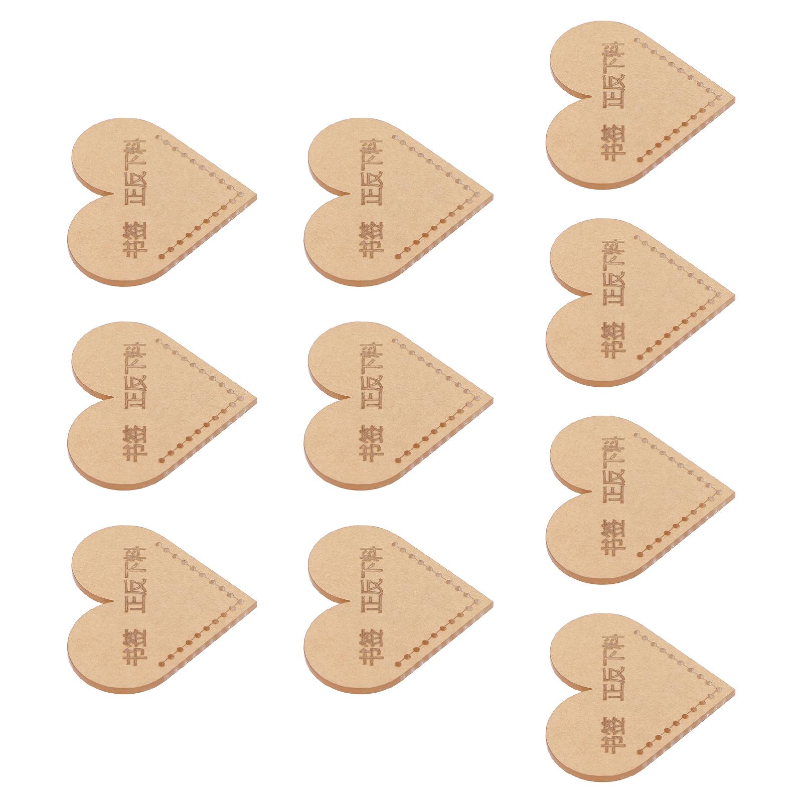 

10Pcs Acrylic Template Precise Cutting Distance Transparent Clear Repeated Use DIY Bookmark