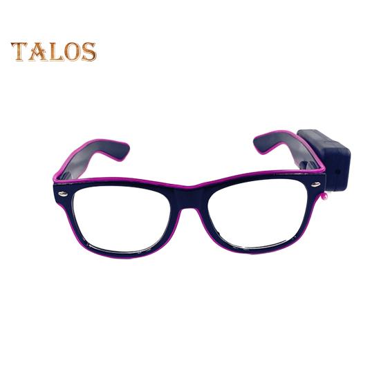 

Беспроводные светодиодные светящиеся очки светятся в темноте неоновые очки для бара, дня рождения, вечеринки, выступления диджея на сцене, косплея фиолетовый