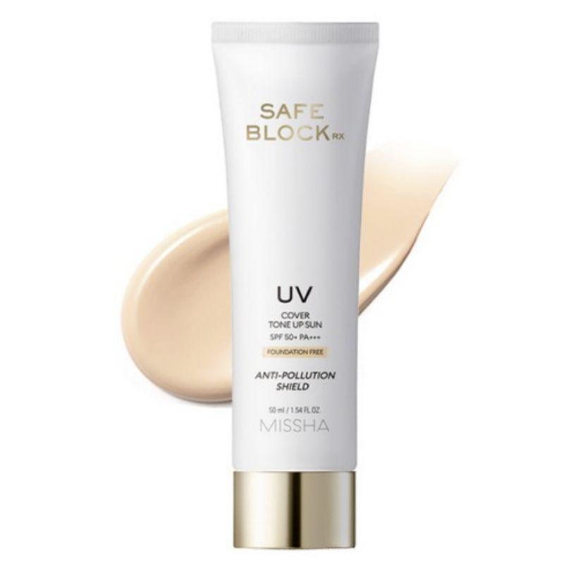 MISSHA Safe Block RX Cover Tone Up Sun Cream SPF50+ PA++++ 50ml