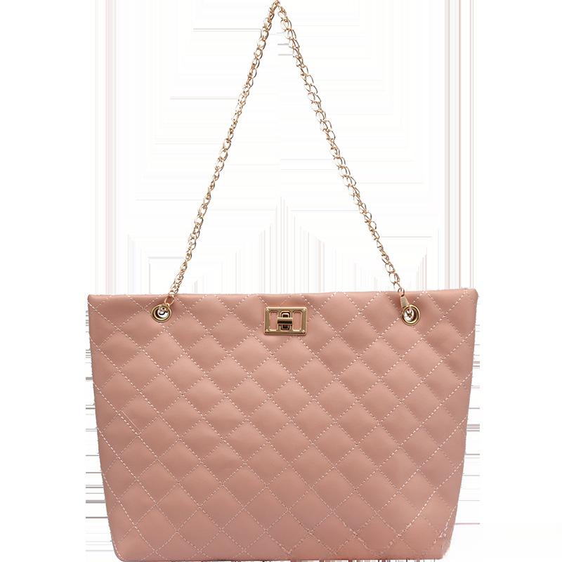 Koreanische Damen Schultertasche Tragetasche Große Kapazität Bestickte Einkaufstasche