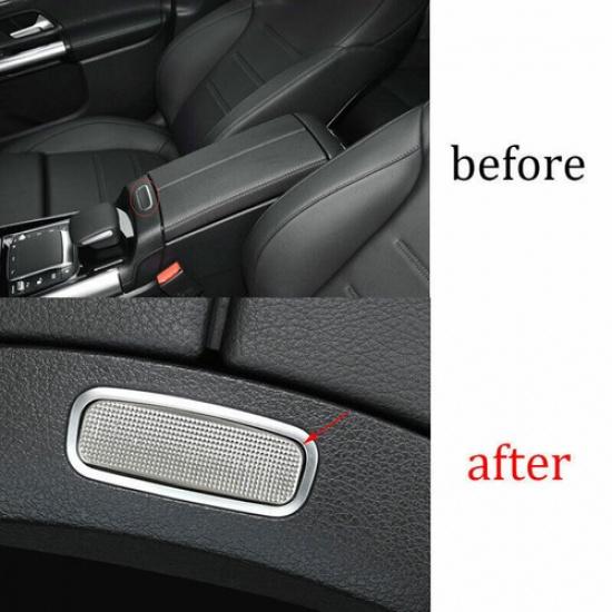 Armrest Box Switch Trim For Benz GLA W156 Matte Silver - Middle Console