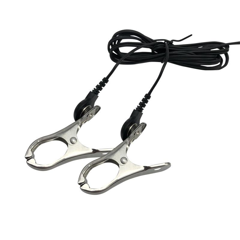 Elektroschock Nippelklemmen Clips Brust BDSM Bondage Fessel Fetisch Penisschloss elektrisches medizinisches Themen Sexspielzeug