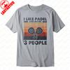 I Like Padel and Maybe 3 People Graphic Tee Racket Sport Enthusiast Outdoors Women Unisex Cotton Shirt Vintage Summer Casual Tops