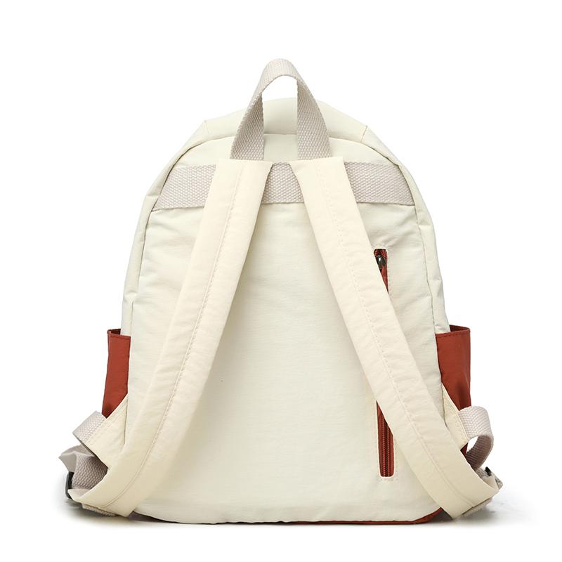 Contrast Color Backpack Women's Outdoor Lightweight Travel Backpack Large Capacity Student Schoolbag