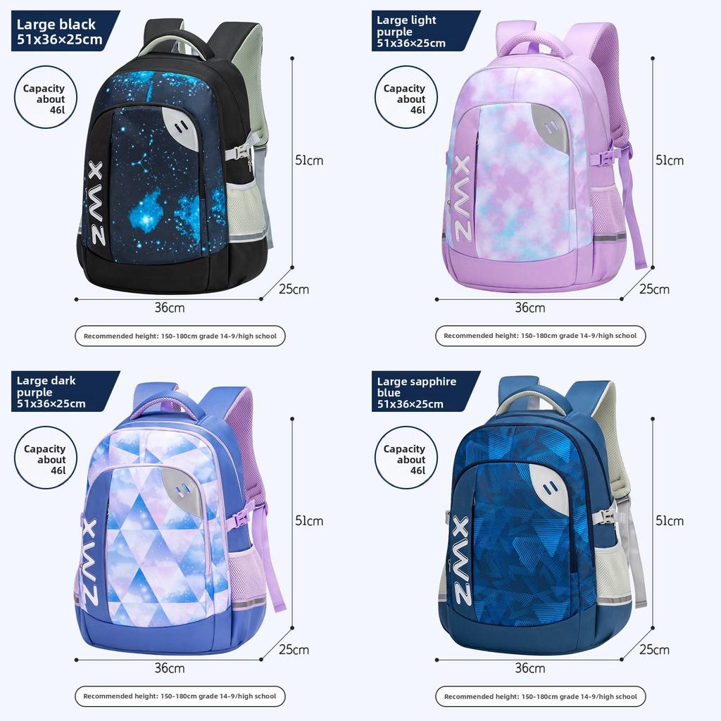 Sesame Baby School Backpack For Middle School Kids With Lightweight Breathable Nylon For School And Travel