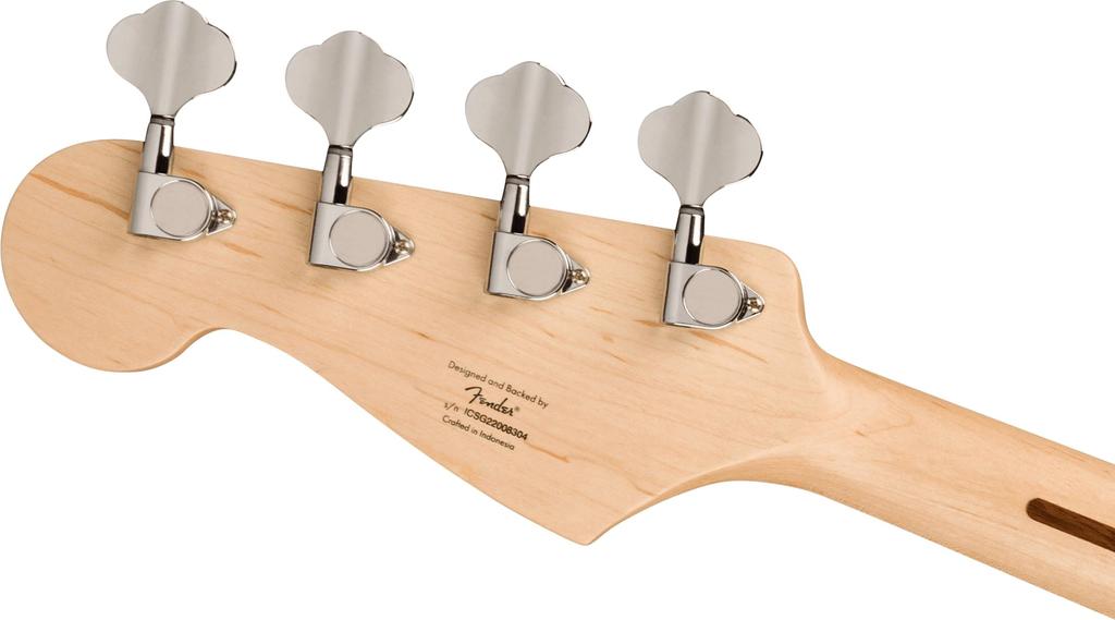 Squier by Fender Fender Squier Electric Bass Squier Maple White Arctic White Soft Case Included Sonic™ Bronco™ Bass, Fingerboard, Pickguard,