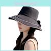 Summer Sun Protection Hat With Large Brim And Butterfly Bow For Women