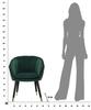 Armchair Paris Green Gold Cm 62X58X78