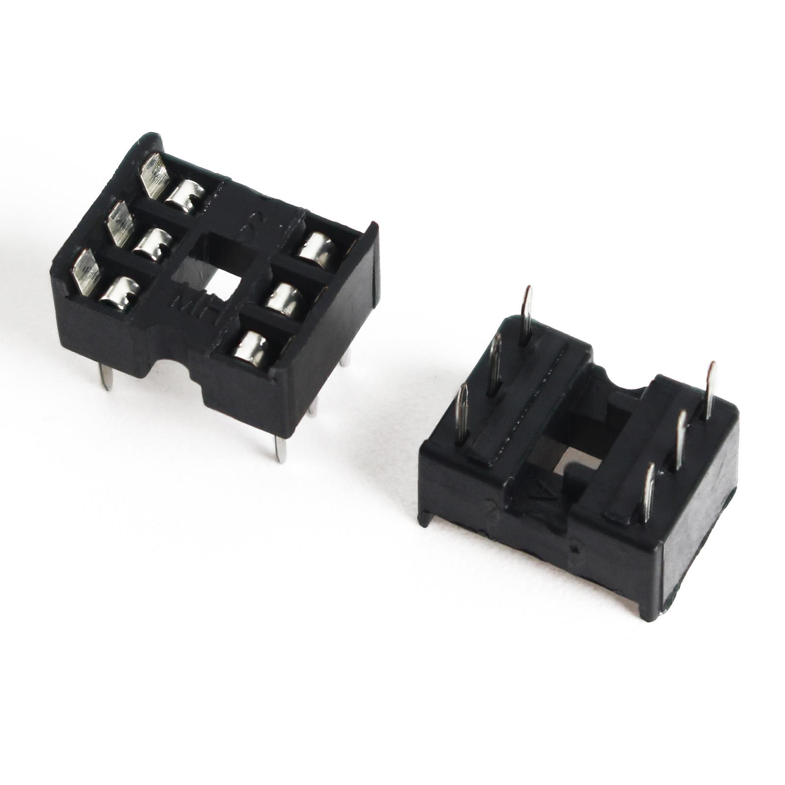 

10PCS IC сидіння 6P/8P/14P/16P/18P/20P/24P/28P DIP Розетка IC Адаптер Пайка Розетки DIY 6P