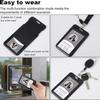 Work Permit Card Set - Rope Retractable Neck Hanging Document Card Set - Chest Tag Access Control Hard Shell Protective Set