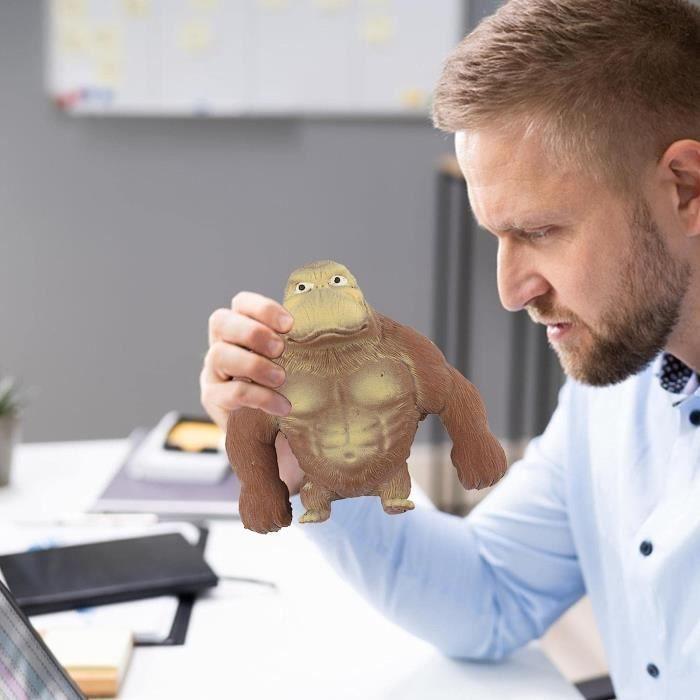 Anti-stress Toy Elastic Gorilla In Soft TPR Rubber | White | For Adult | Unique and Fun Design