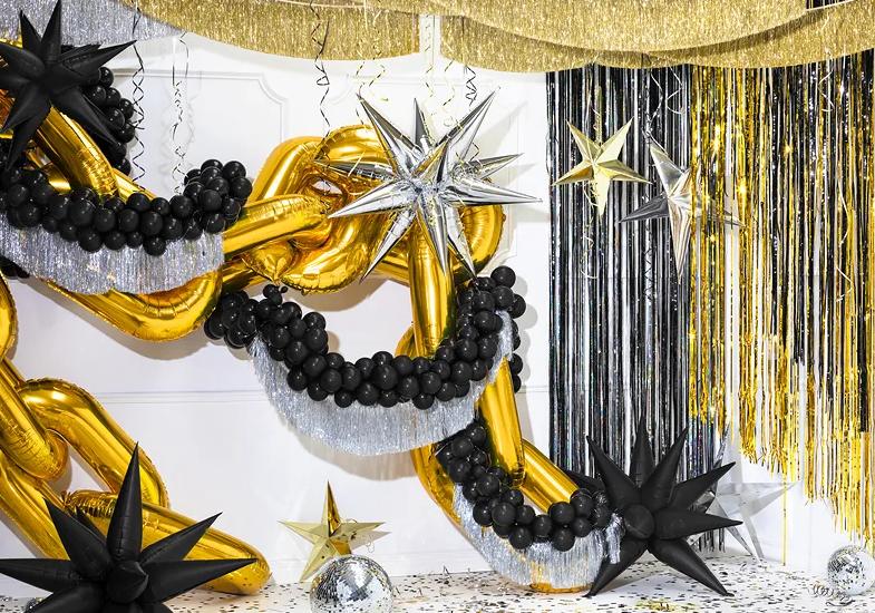 3D Star Foil Balloon 70cm Black
