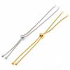 304 Stainless Steel Adjustable Bracelet Makings Slider Extender Box Chains 12cm with Ball End for DIY Jewelry Making Accessories