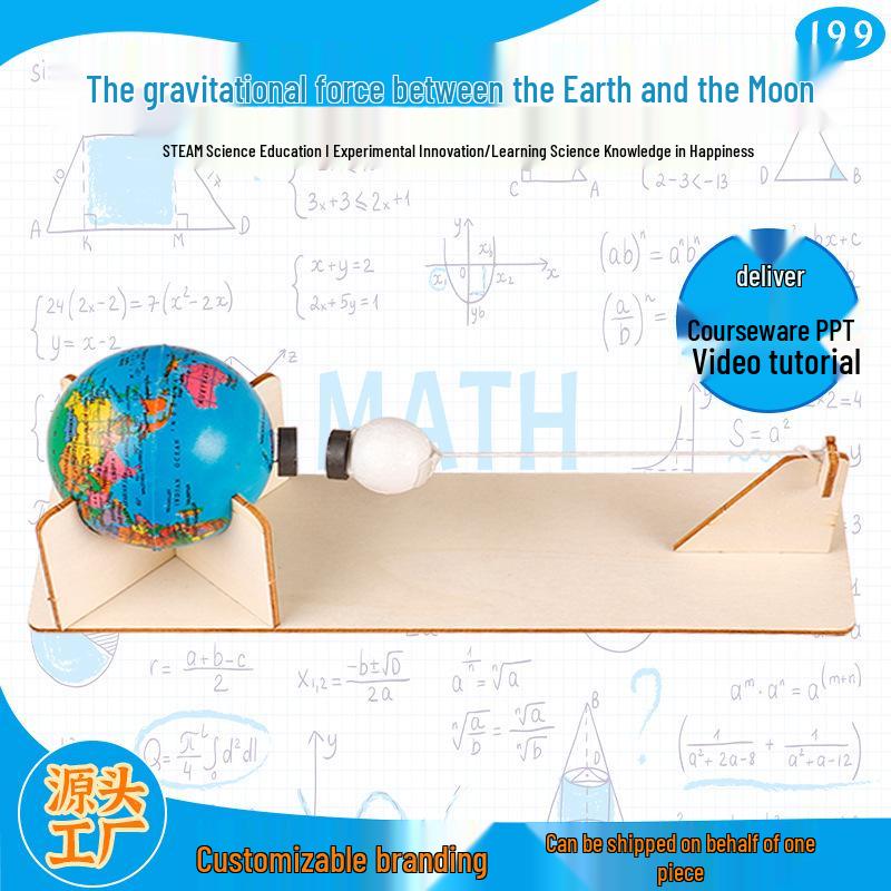 Earth & Moon Gravity-Inspired DIY Science Kit for Kids