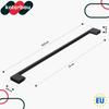 KOTARBAU® Kitchen Furniture Handle Classic Modern Oblong Long Matte Black 358 MM Spacing 320 MM Set of 10