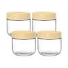 4pcs/set 10 Oz Spice Containers With Lids Spices Fresh And Tidy Glass Yogurt Containers With Lids