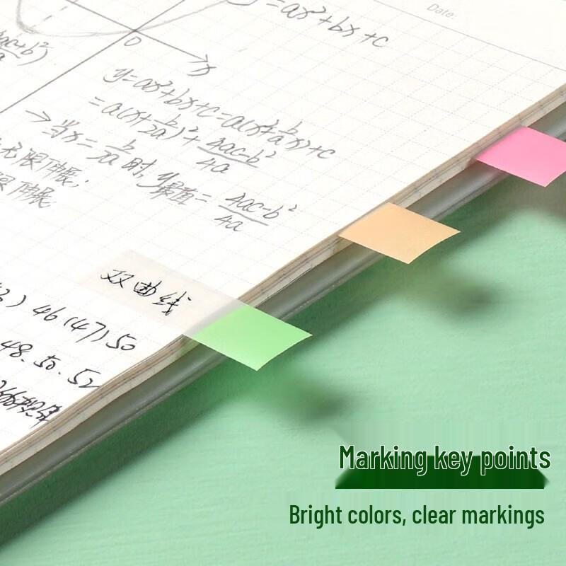 Deli 9063 Fluorescent Index Tabs (8-Pack)