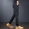 Romon Men's Casual Business Straight-Leg Trousers