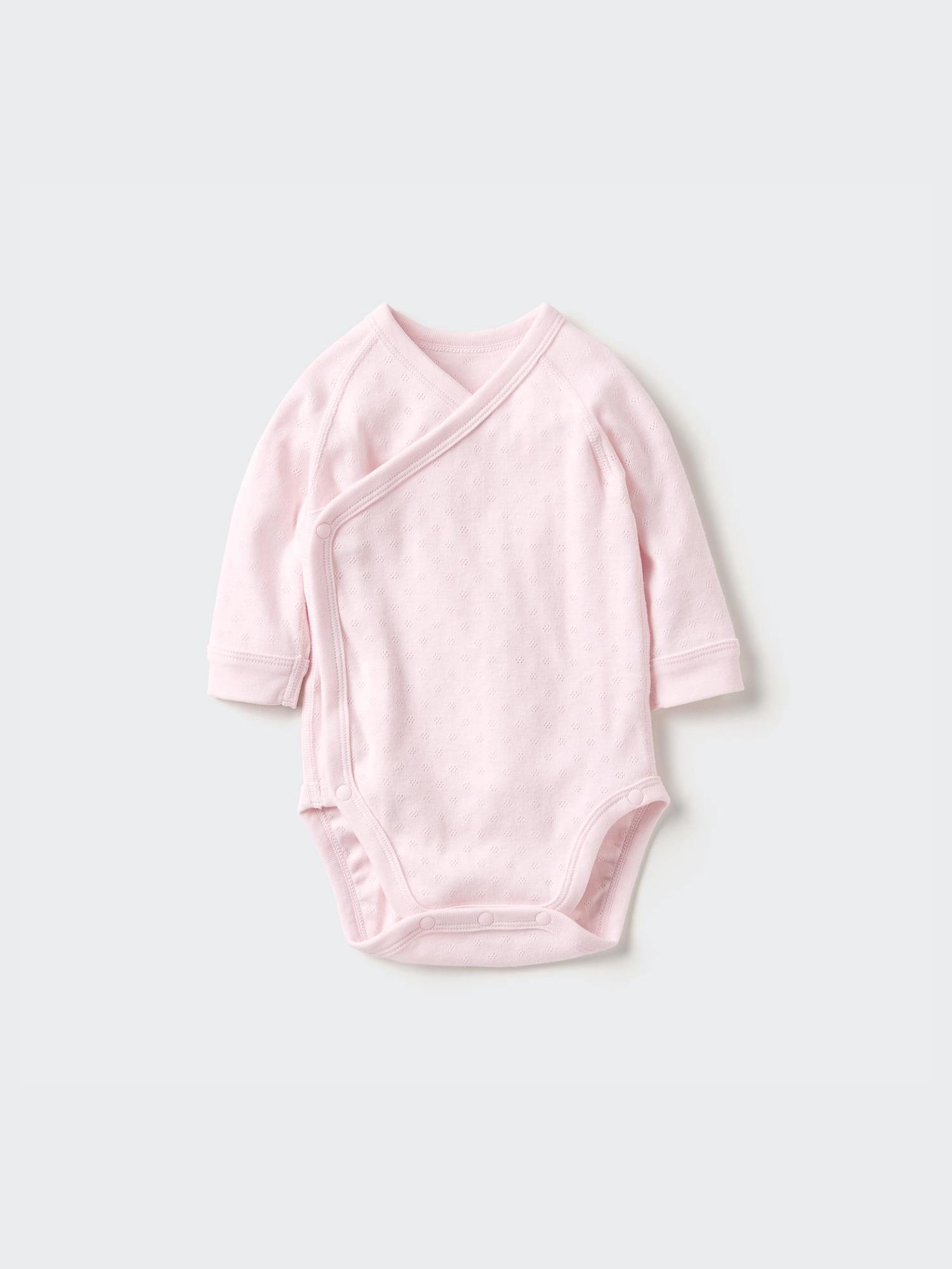 

Uniqlo Боди Bn с длинным рукавом 1p Pointel 60 см 10 PINK/BABY 60