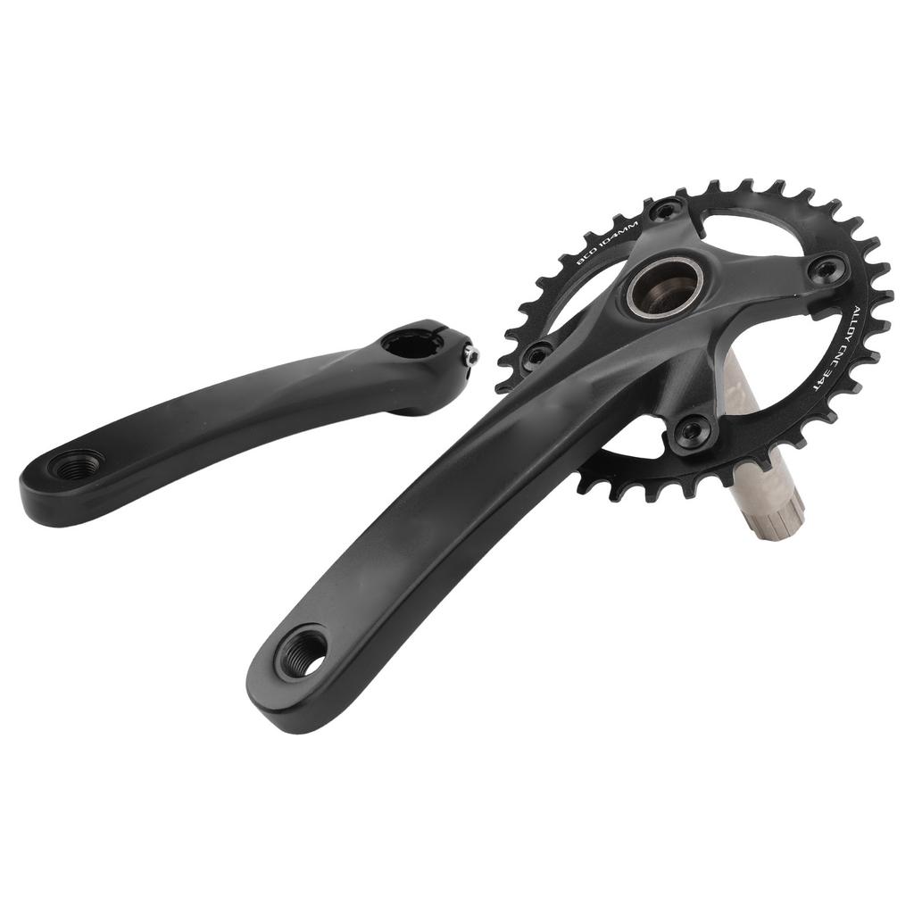 Bike Crankset 34T Chainring Sprocket Aluminium Alloy Hollow Integrated CNC Light Weight Bike Parts for MTB