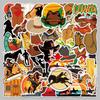 50 Western Cowboy Retro Cartoon Stickers - Waterproof, Removable, Ideal for Suitcases, Notebooks, Journals