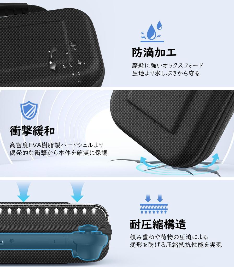 MoKo Switch 2 2nd Generation Protective Carrying Storage Oxford Fabric with EVA Holds 20 Soft and Other Small Full Large Precision Fixed Easy to Black