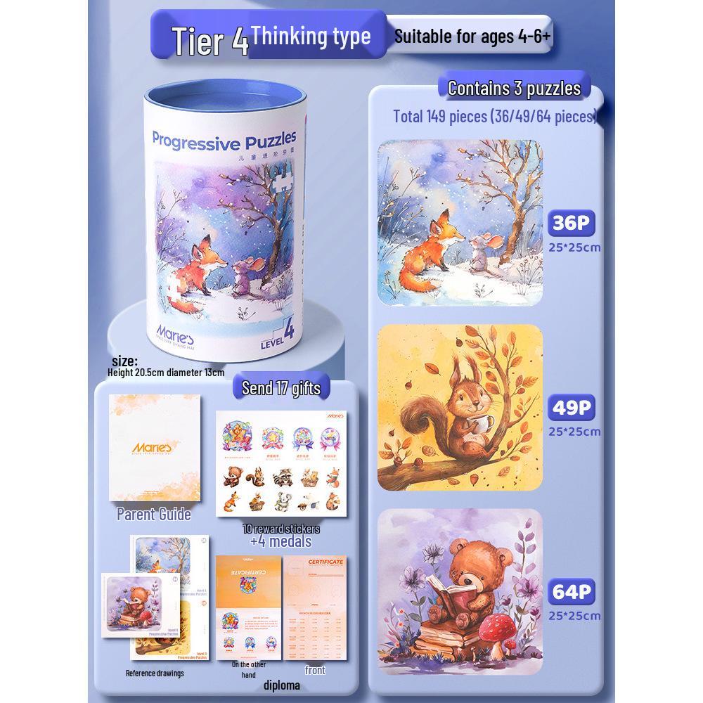 Marie's Children's Educational Puzzle Toy for Ages 2-10