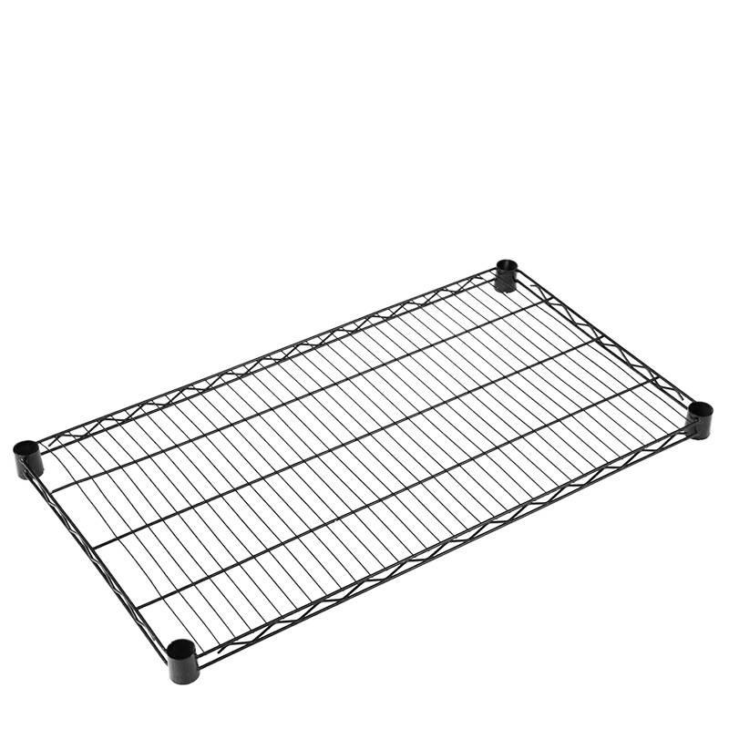 Black Large Mesh Panel Kitchen Storage Rack - DIY Free Combination Metal Organizer