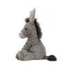 JELLYCAT Wavy Fur Series Animal Donkey Cute Grey Doll Plush Doll 23cm high.