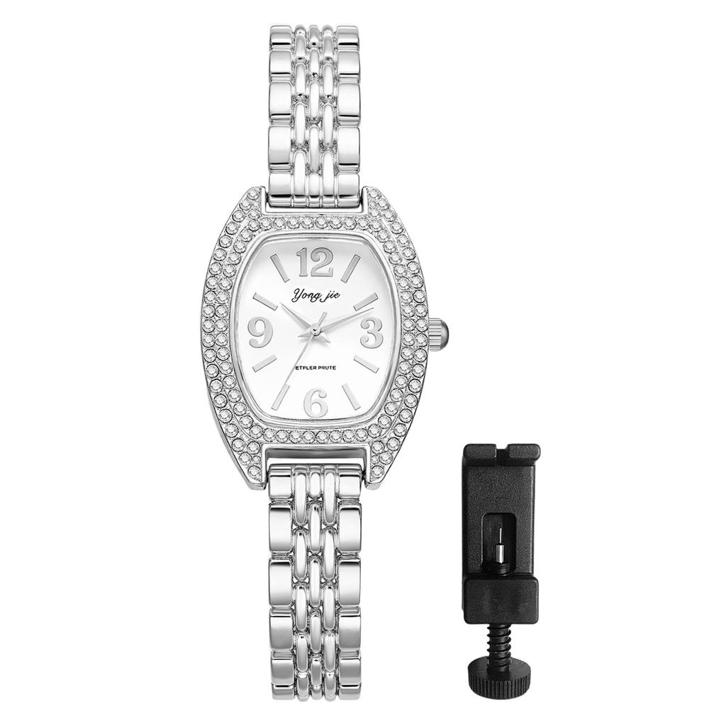 Niedliche und einfache analoge Damenuhr: Wasserdichtes Edelstahlarmband Modeaccessoire - Valentinstag, Weihnachten, Geburtstagsgeschenk