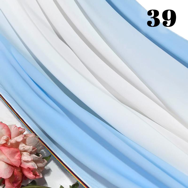 50cm Chiffon Gradient Fabric Hanfu Ancient Style Rainbow Gradient Fabric Stage Costume Design Skirt Dress DIY Sewing Material