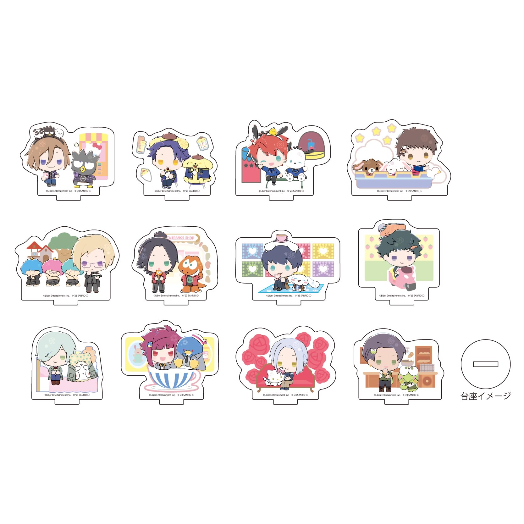 

A3 x персонажи Sanrio 04 A&W акриловая подставка 12 шт. КОРОБКА