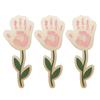 DIY Mother's Day Handprint Art Wooden Handprints Rose Flower Bouquet Gifts for Mom Grandma Mothers Day Keepsake Craft from Kids