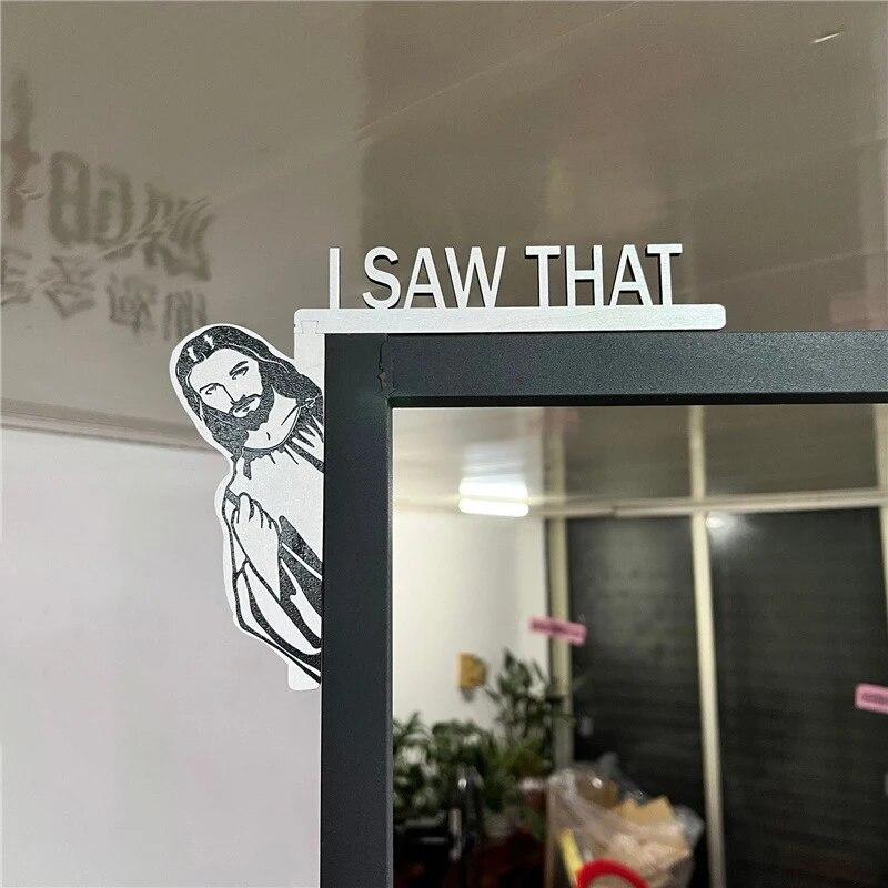 Jesus Door Frame Decoration Ornament, Creative Door Corner Decoration, Scene Decoration, Room Decoration, Home Decoration