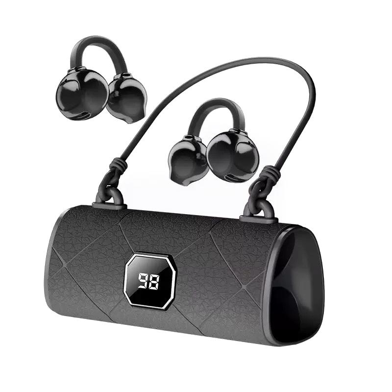 1 Set Noise-Canceling Ear Clips X22 Clip-On Wireless Bluetooth Headphones Type-C Charging For Gift