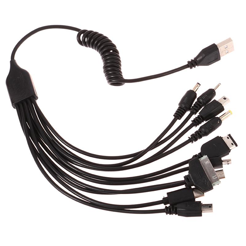 1 Stück 10 in 1 Micro-USB-Mehrfachstecker-Ladekabel Universelles USB-Adapterkabel Datenkabel Multifunktionales Datenübertragungskabel