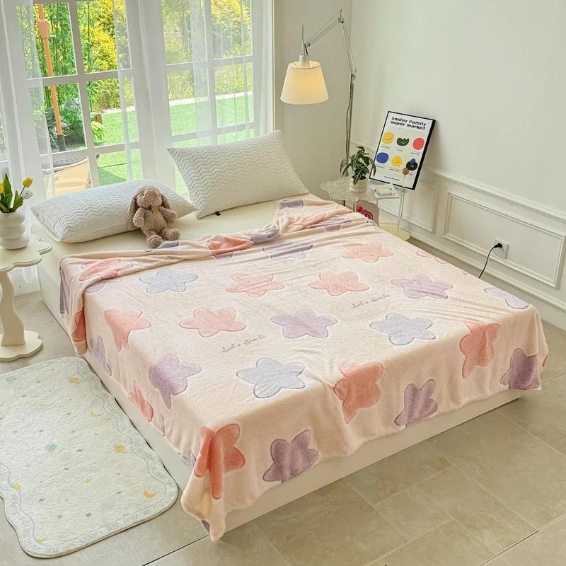 Pink Love Heart Fuzzy Blanket Throw Valentine'S Day Blankets Decorative Soft Cozy Blanket For Home Bed Sofa Couch Chair Gifts