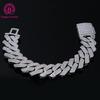 20MM Luxury Men's Cuban Chain Bracelet High Quality Cooper Iced Out Cuban Link Chain with Full Paved 5A CZ Stones Zircon