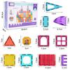 3D Magnetic Building Blocks Educational Set 77 Pieces