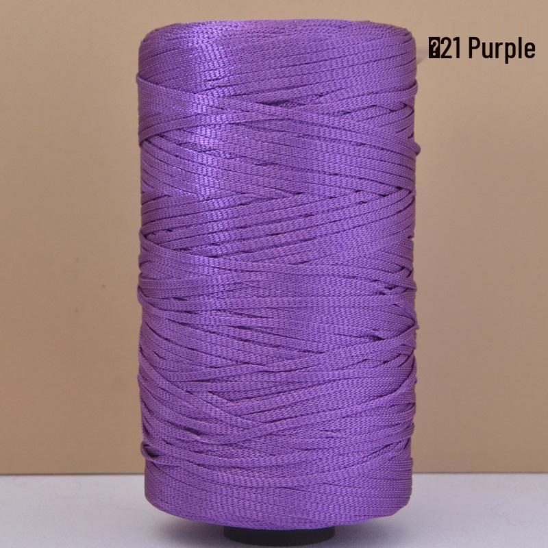 Hand-Woven Mercerized Cotton & Linen Ice Silk Yarn for DIY Crochet Bags, Hats, and Cushions
