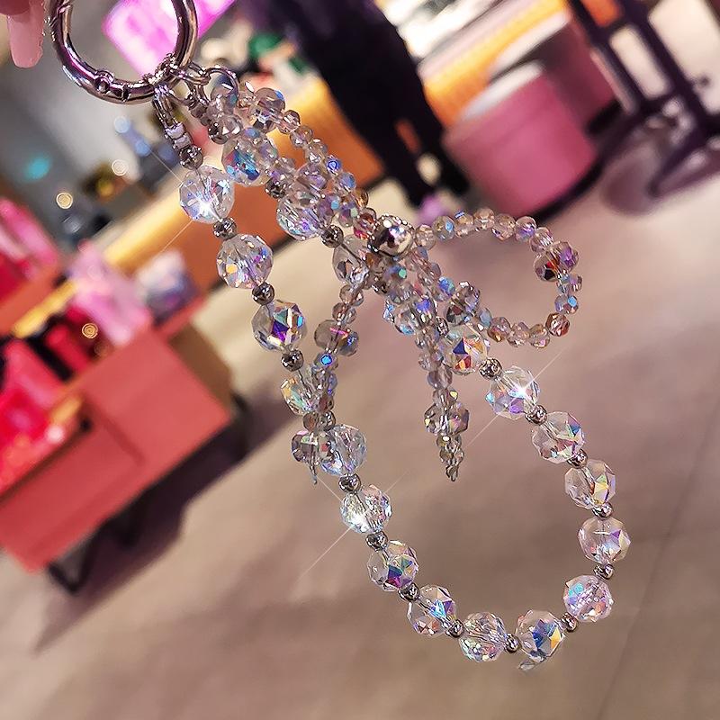 Boutique, Crystal Phone Chain, Ins Style, Luxury, Ladies, Wrist Pendant, Short Style, Phone Case Pendant, Beaded Chain