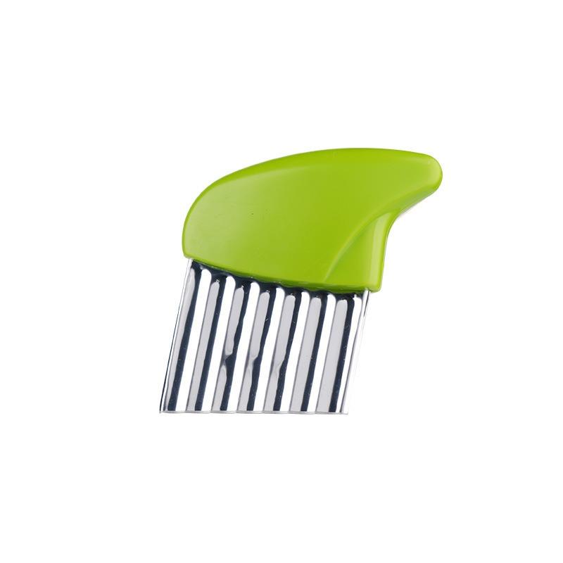 Potato Cutter Chip French Fry Maker Stainless Steel Wavy Knife French Frie Chopper Knife Chopper French Fry Kitchen Gadget Tools